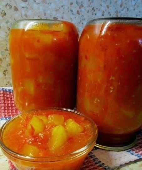 Кабачки нежные с перчиком чили. Татьяна Бабенко 4 кг.кабачков нарезать кубиками,далее в отдельную ... - 2