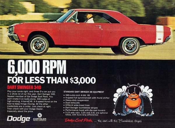 1969 Dodge Dart Swinger 340