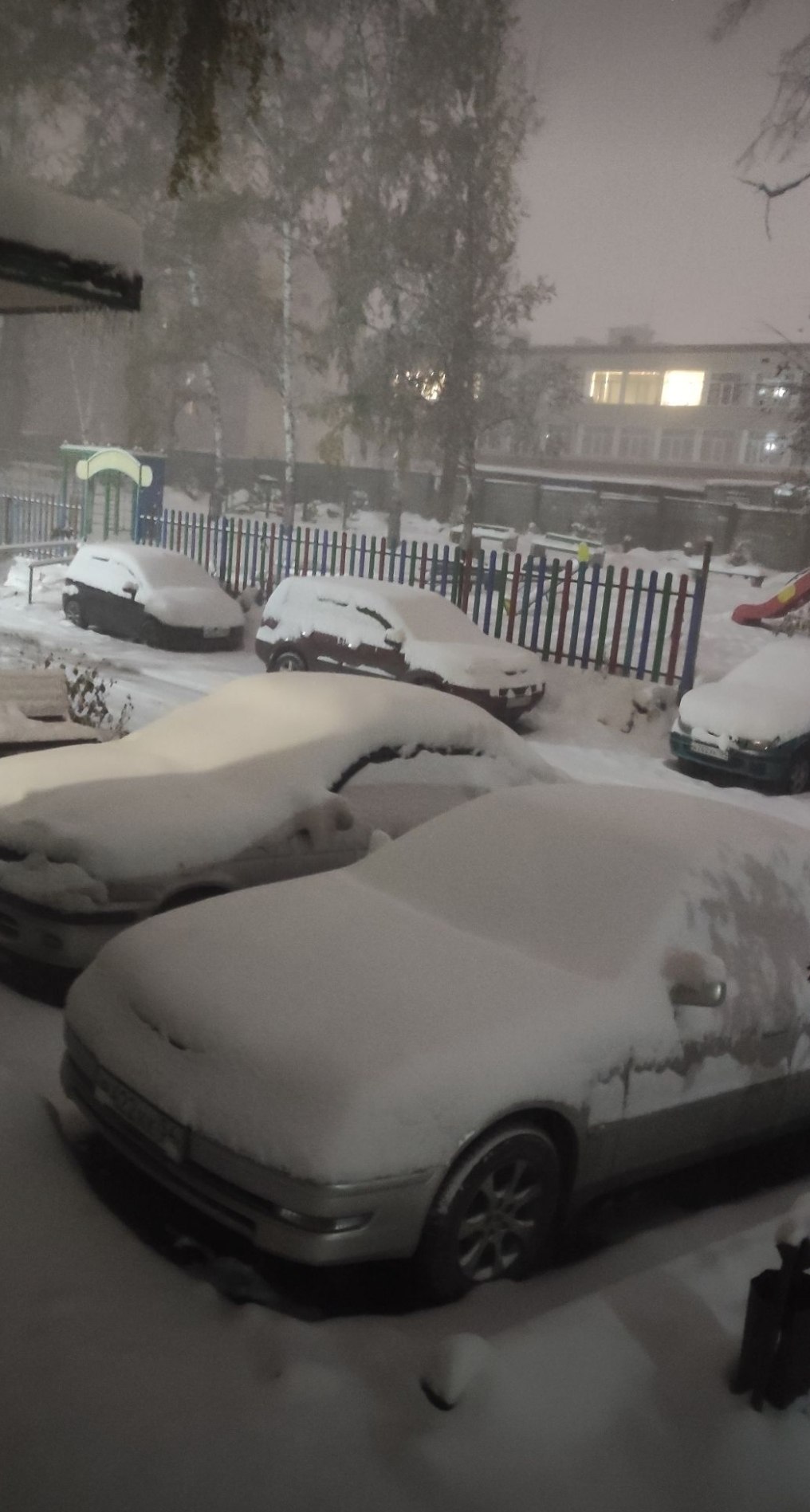 А у нас неожиданно началась зима