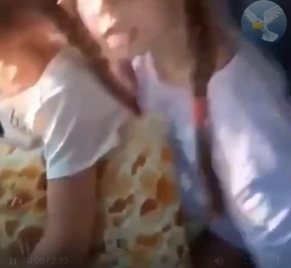 Полиция и военные остановили машину с детьми. Один из силовиков разбил стекло. На заднем сиденье ... - 2