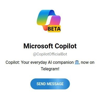 Microsoft   Telegram  - (-   CopilotOfficialBot) ...