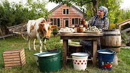 Деревенские Десерты из Свежего Коровьего Молока...