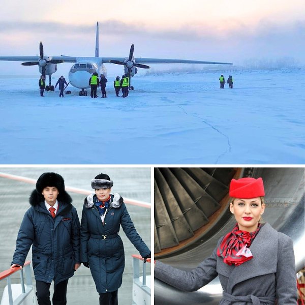 Самолет экстренно приземлился на замерзшую реку в Якутии.Российский самолет «Ан-24» с 30 пассажирами ...