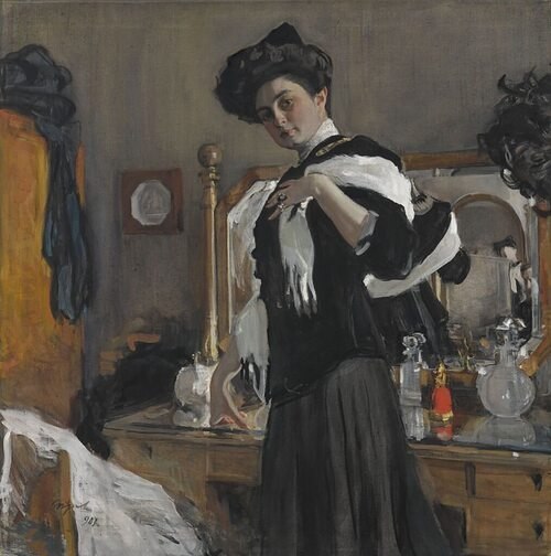 Третьяковская галерея. Портрет Г.Л. Гиршман. Серов Валентин, 1907.Поступило из собрания В.О. ...