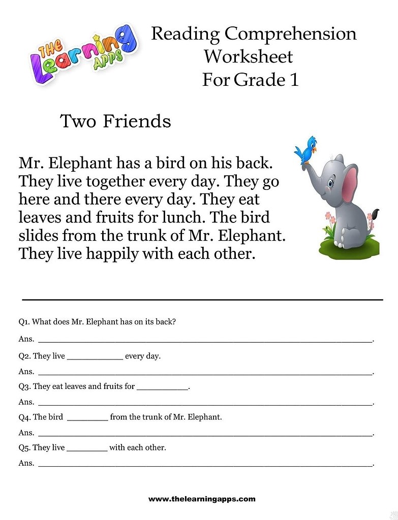 Reading comprehension - 5