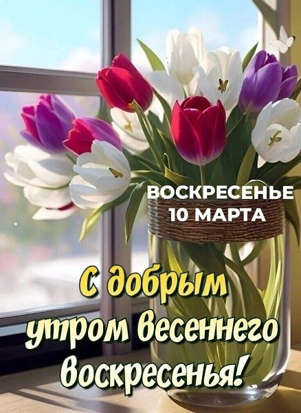 10 марта... Воскресенье... Доброе нам! Каждое утро начинается с надежды...С надежды на успех и ...