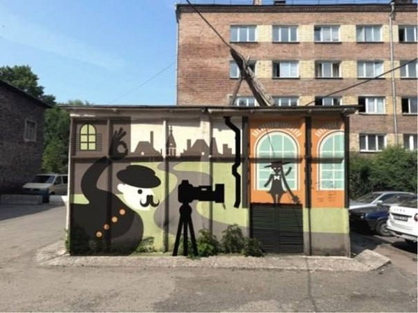 В Красноярске до ноября появятся новые арт-объекты: граффити и скульптуры. Шесть работ уличных ... - 2