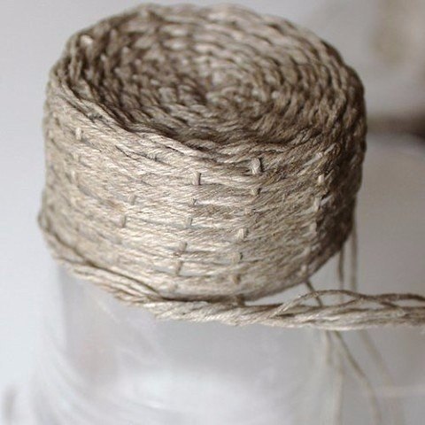 Корзинка из джутового шпагата - 4