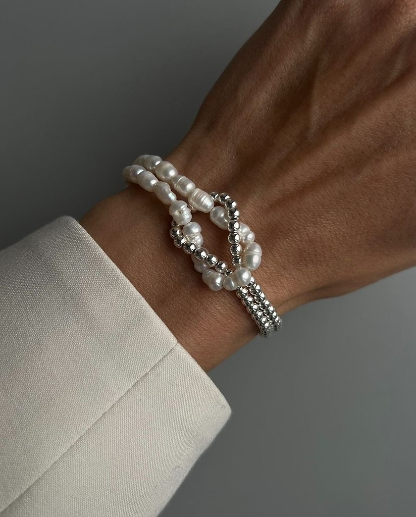 Жемчужные браслеты — классика, которая никогда не выходит из моды. В сочетании с металлическими ... - 2