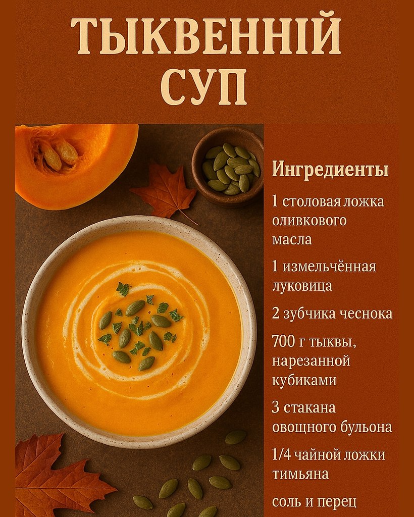 Осень — время, когда хочется уюта, ароматов корицы и чего-то тёплого, домашнего и вкусного. А тыква ... - 2