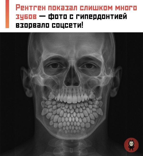 Рентгеновский снимок с 81 зубом шокировал соцсети. В социальных сетях активно обсуждают ...