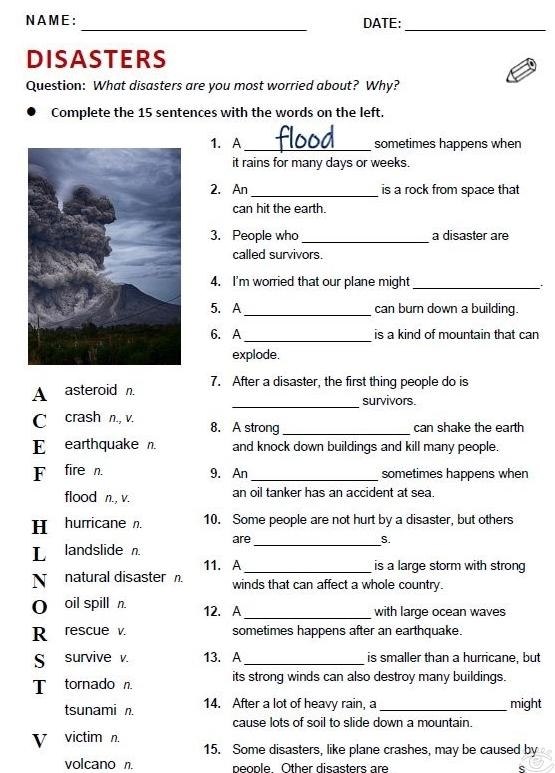 Vocabulary worksheets - 5
