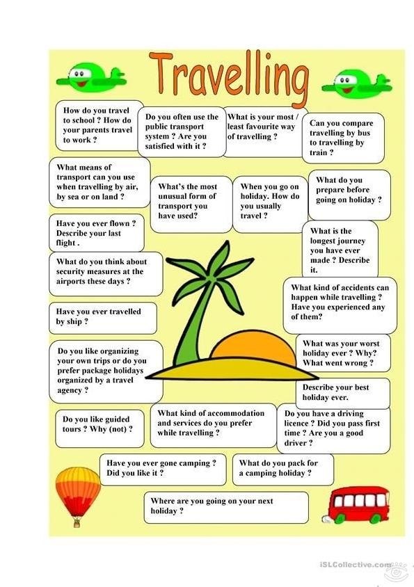 Travel and Holidays worksheets - 6