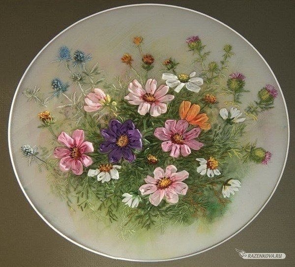 Не перестаю восхищаться человеческому мастерству! Это вышивка лентами - 8