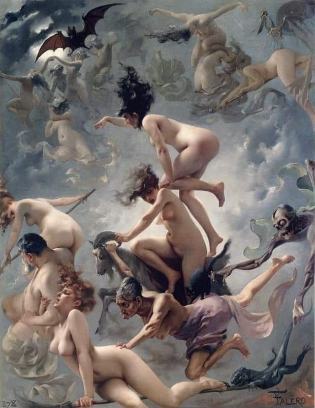 “Ведьмы направляются на Шабаш”, 1878 г. by Luis Ricardo Falero, (Луис Рикардо Фалеро). Сегодня в ...