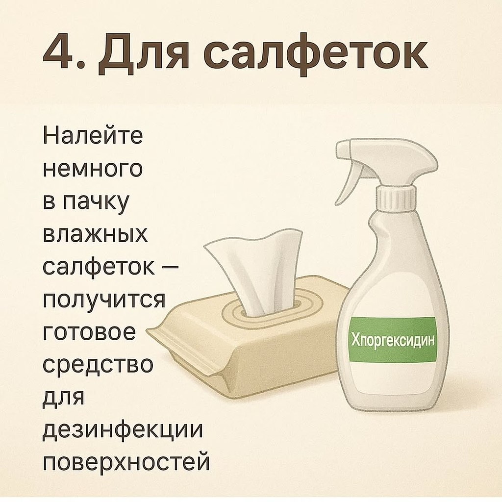 Сохраните эту шпаргалку! Хлоргексидин — копеечное средство из аптеки, которое в быту заменяет ... - 5
